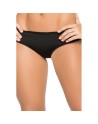 Tanga noir froncé sur les fesses 