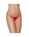 String ficelle en Y wetlook rouge 