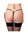 P014 Dominae String en PVC avec fermeture argentée
