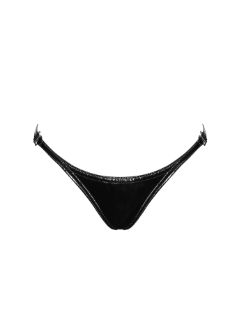P014 Dominae String en PVC avec fermeture argentée