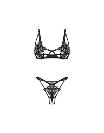 Luise Sublim ensemble ouvert 2 pièces - Noir