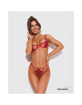 Luise Sublim ensemble ouvert 2 pièces - Rouge