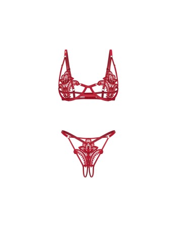 Luise Sublim ensemble ouvert 2 pièces - Rouge