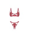 Luise Sublim ensemble ouvert 2 pièces - Rouge