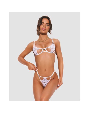 Luise Sublim ensemble ouvert 2 pièces - Blanc
