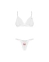 Weddya Bride ensemble de lingerie 3 pièces - Blanc