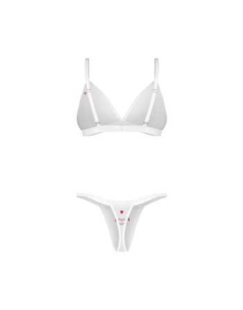 Weddya Bride ensemble de lingerie 3 pièces - Blanc