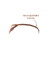String taupe en dentelle avec bijou cœur doré
