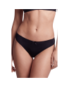 Culotte noire en dentelle avec nœud en satin