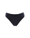 Culotte noire en dentelle avec nœud en satin