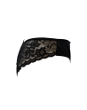 Culotte noire en dentelle avec nœud en satin