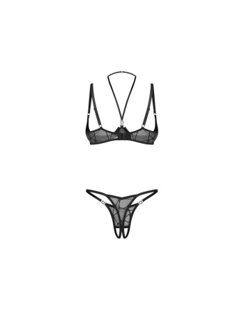 Olianna ensemble ouvert 2 pièces - Noir