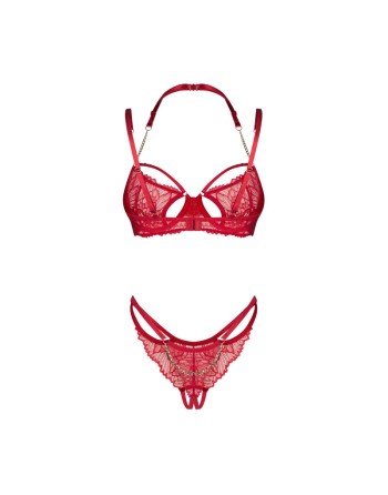 Matildea ensemble lingerie ouvert rouge