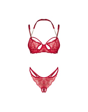 Matildea ensemble lingerie ouvert rouge