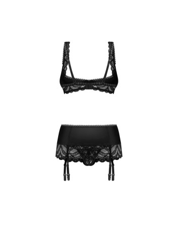 Lecille ensemble ouvert 3 pièces noir