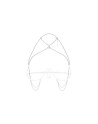Lustique harnais soutien-gorge blanc PREMIUM