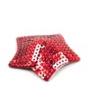 Paire de cache tétons adhésifs étoile pailletée sequin rouge 