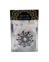 Paire de cache tétons adhésifs strass noir 