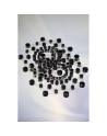 Paire de cache tétons adhésifs strass noir 