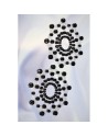 Paire de cache tétons adhésifs strass noir 