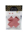 Paire de cache tétons adhésifs croix pailletée rouge 