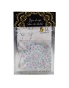 Paire de cache tétons adhésifs strass bleu et violet 