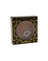 Paire de cache-tétons piercing barre coeur faux diamant peau foncée 