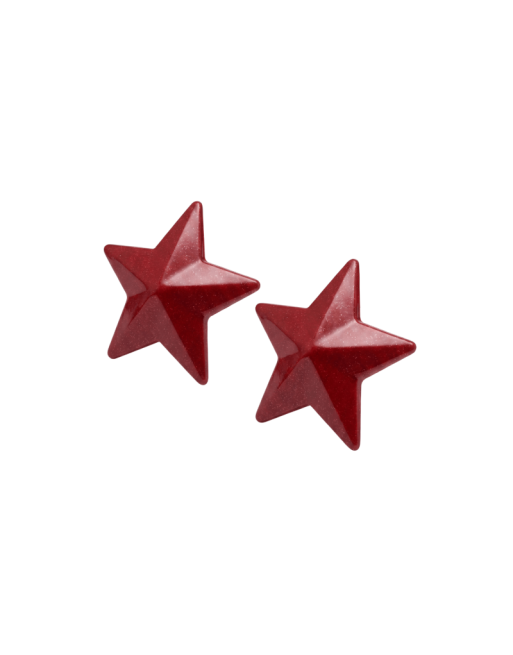 Nipple Métal rouge Cache tétons d'étoile 