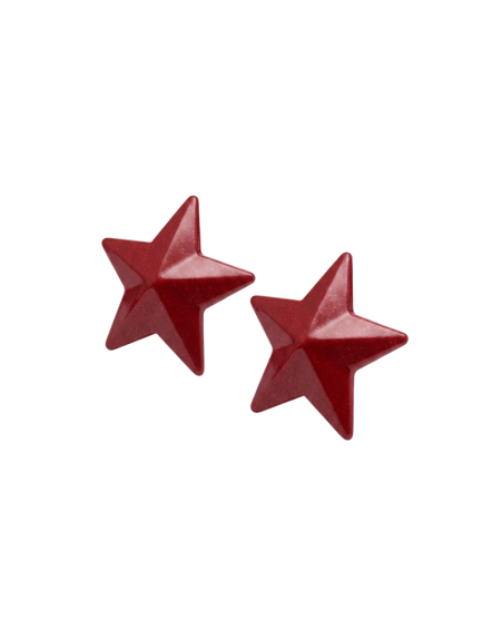 Nipple Métal rouge Cache tétons d'étoile 