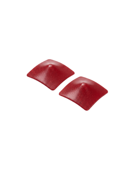 Nipple Métal rouge Cache tétons carré 
