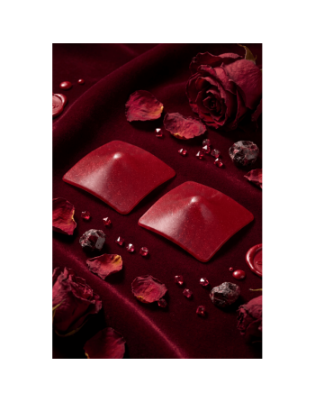 Nipple Métal rouge Cache tétons carré 