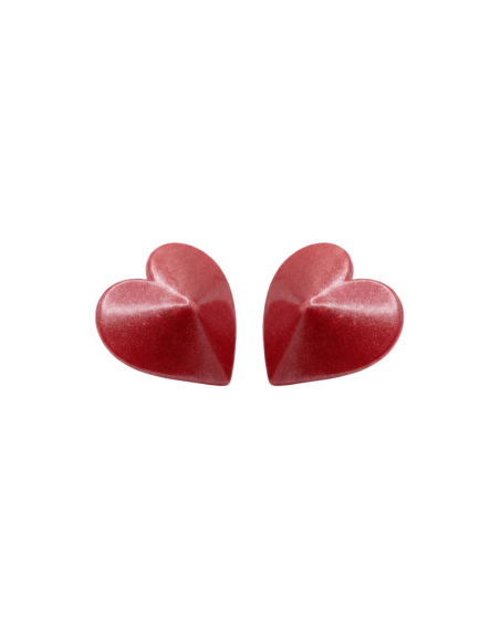 Nipple Métal rouge Cache tétons cœur 