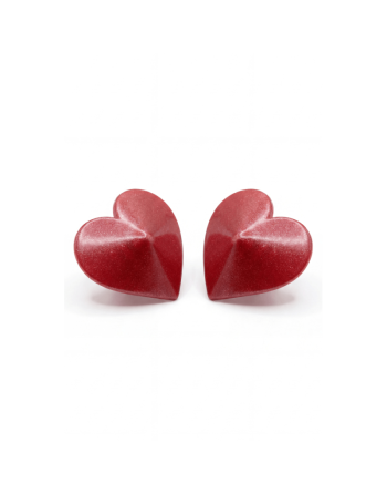 Nipple Métal rouge Cache tétons cœur 