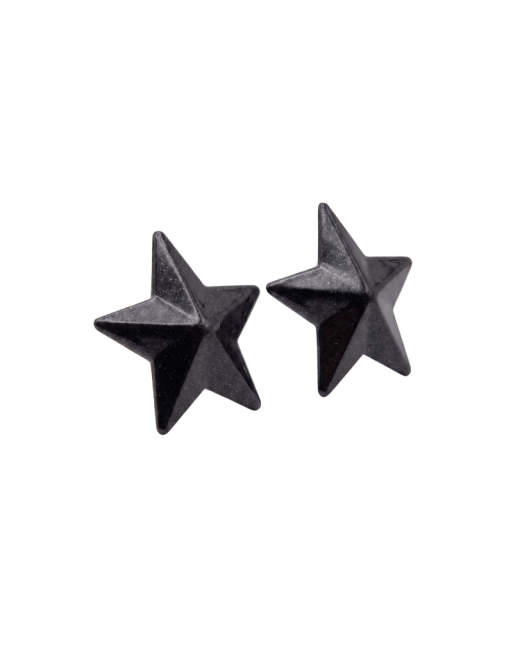 Nipple Métal noir Cache tétons d'étoile 