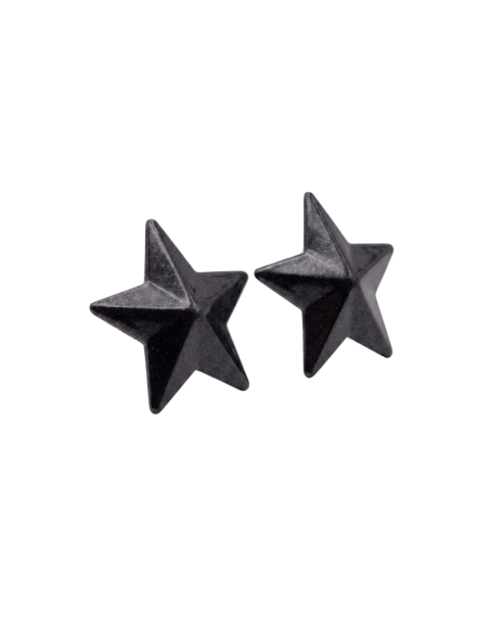 Nipple Métal noir Cache tétons d'étoile 