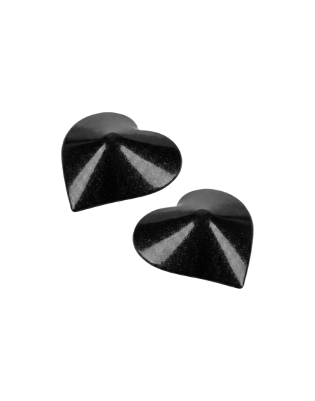 Nipple Métal noir Cache tétons cœur 