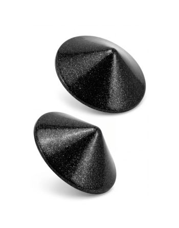 Nipple Métal noir Cache tétons cône 