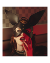 Masque Oreilles Lapin Noir et Gold