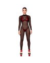 F387 Catsuit transparent noir