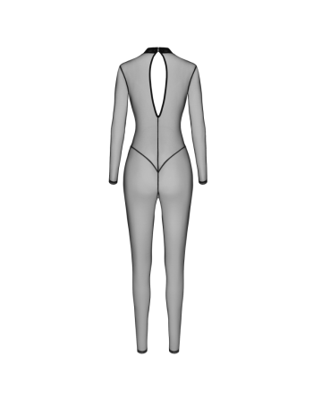 F387 Catsuit transparent noir