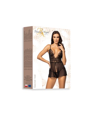 Secret Veil babydoll - Noire