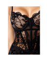 Body Mapalé en résille transparente à sequins 