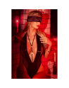 Body noir effet wetlook avec maille transparente – Mapalé