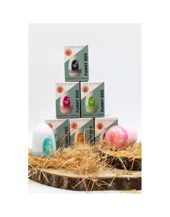 Gaine Masturbatrice Réutilisable FUNNY EGG – Design Réaliste Vagin lèvres fines