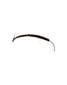 String en dentelle marron ouvert avec chaînes dorées