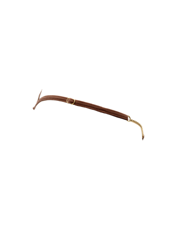 String en dentelle taupe ouvert avec chaînes dorées
