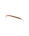 String en dentelle taupe ouvert avec chaînes dorées