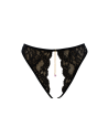 String noir avec bijou couleur aléatoire et chaîne dorée