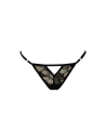String noir avec bijou perle  strass dorés