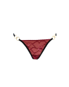 String bordeaux avec anneaux détachables